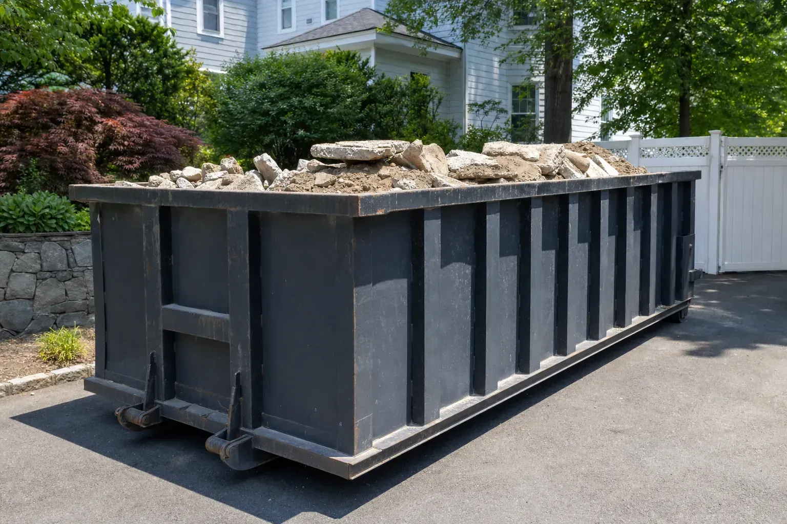 10 yard dumpster heavy debris concrete dirt New Rochelle NY