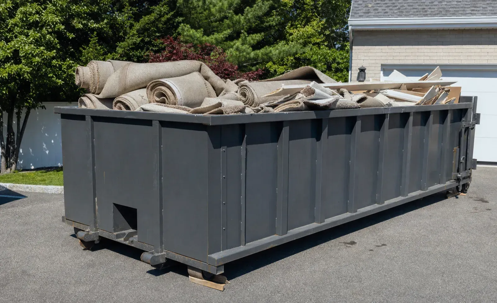 15 yard dumpster flooring carpet removal New Rochelle NY