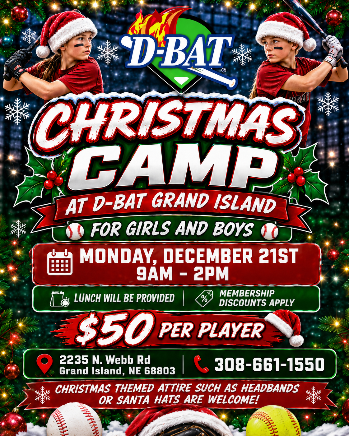 Camp or clinic flyer
