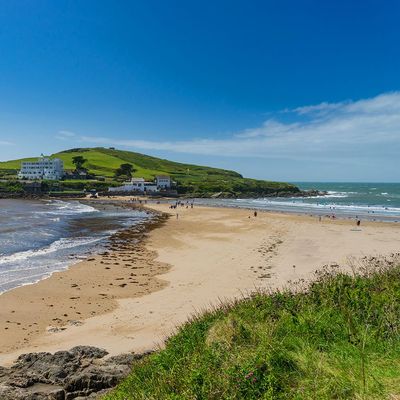 Bigbury Beach near Pennymoor Caravan and Camping park, Modbury