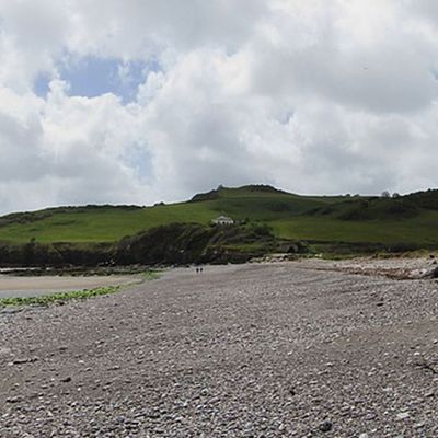Coastguards Beach near Pennymoor Caravan and Camping park, Modbury