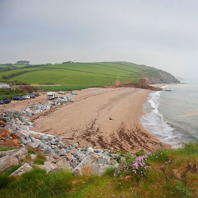 Hallsands Beach near Pennymoor Caravan and Camping park, Modbury