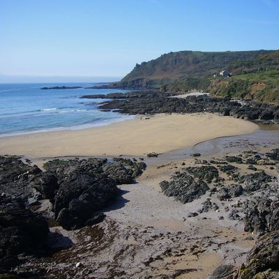 Lannacombe Beach near Pennymoor Caravan and Camping park, Modbury