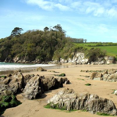 Mothecombe Beachnear Pennymoor Caravan and Camping park, Modbury