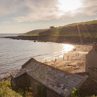 Wembury Beach near Pennymoor Caravan and Camping park, Modbury