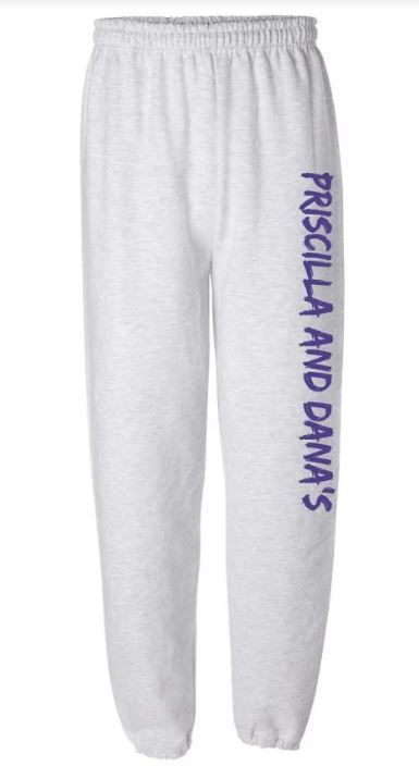 grey graffiti sweatpants