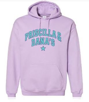 lavender varsity hoodie