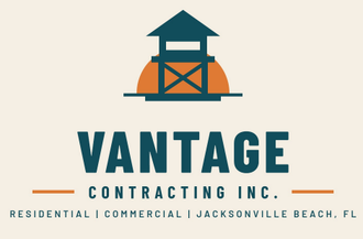 Vantage Contracting logo with black stylized building icon and “VCI” text on a white background