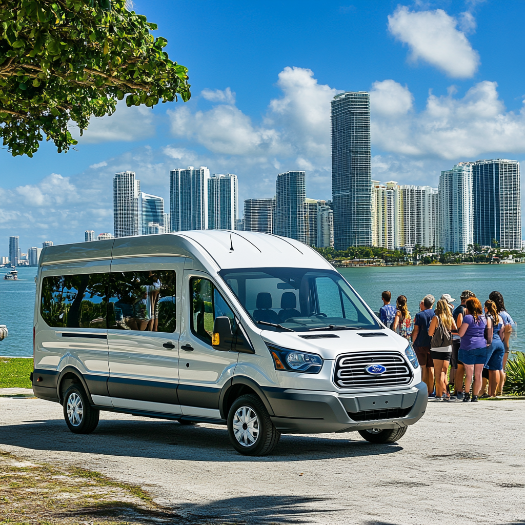 Couples exploring Miami on a small group Miami Sightseeing Tour