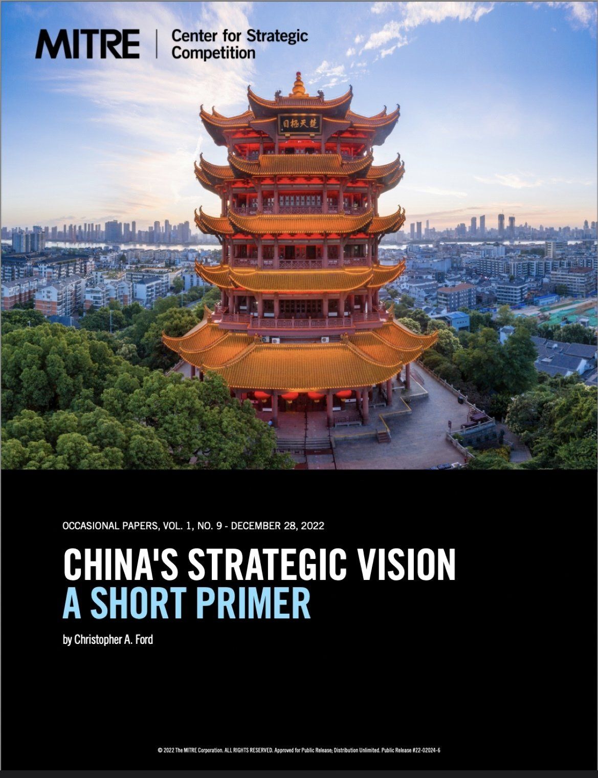 The cover of a book titled china 's strategic vision a short primer.
