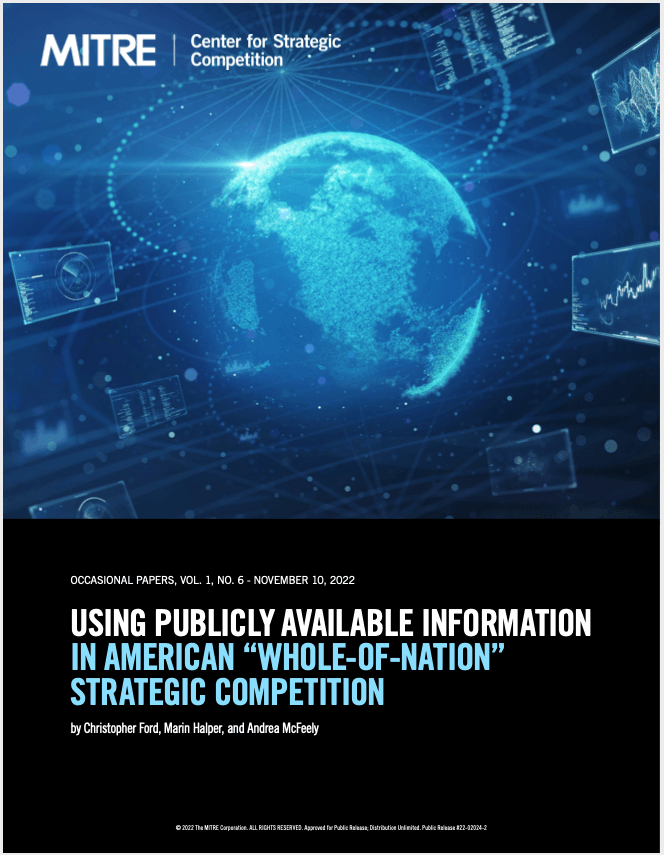 A book titled using publicly available information in american whole-of-nation strategic competition