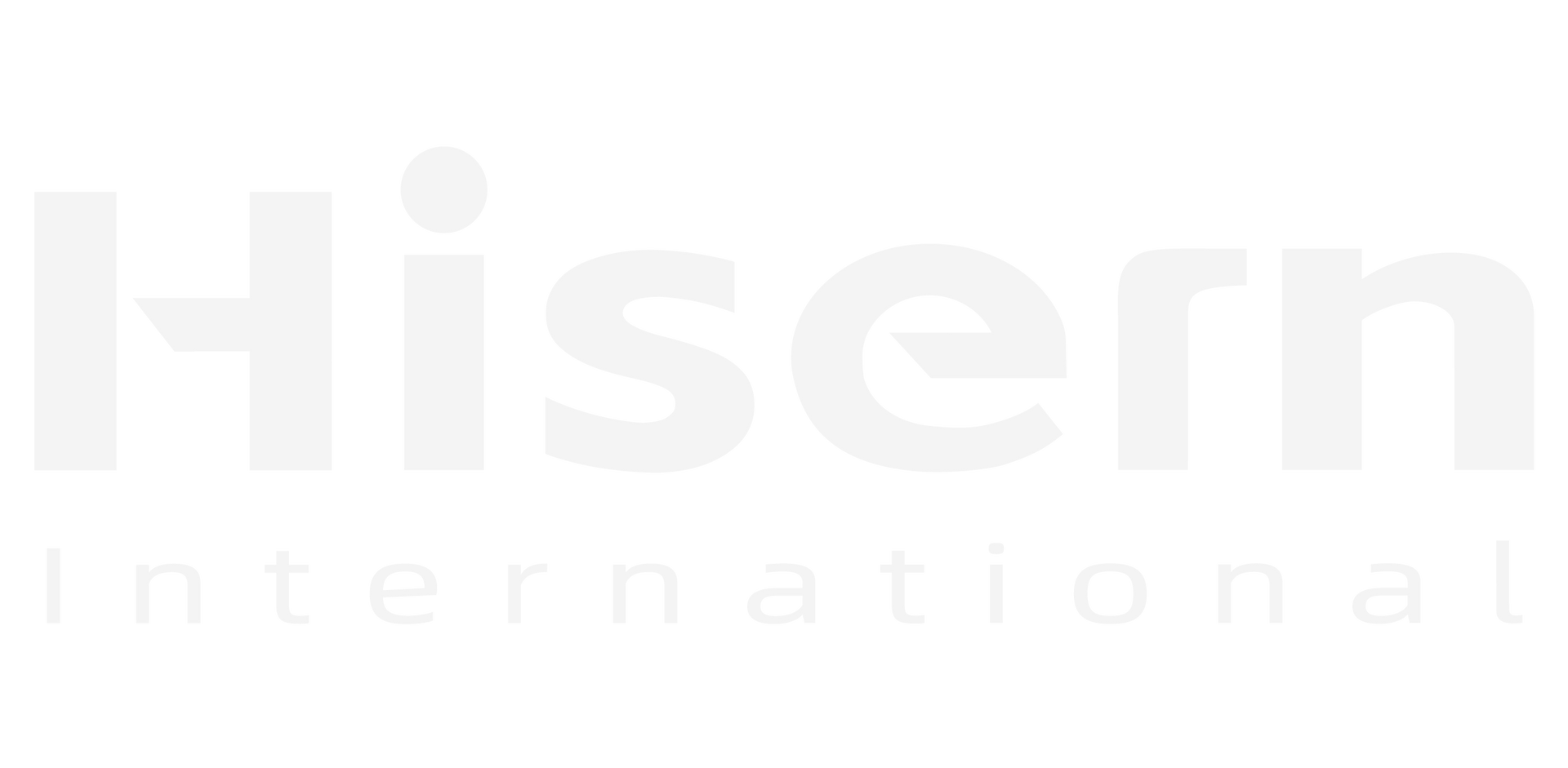 Faint white “Hism International” logo on a light background.