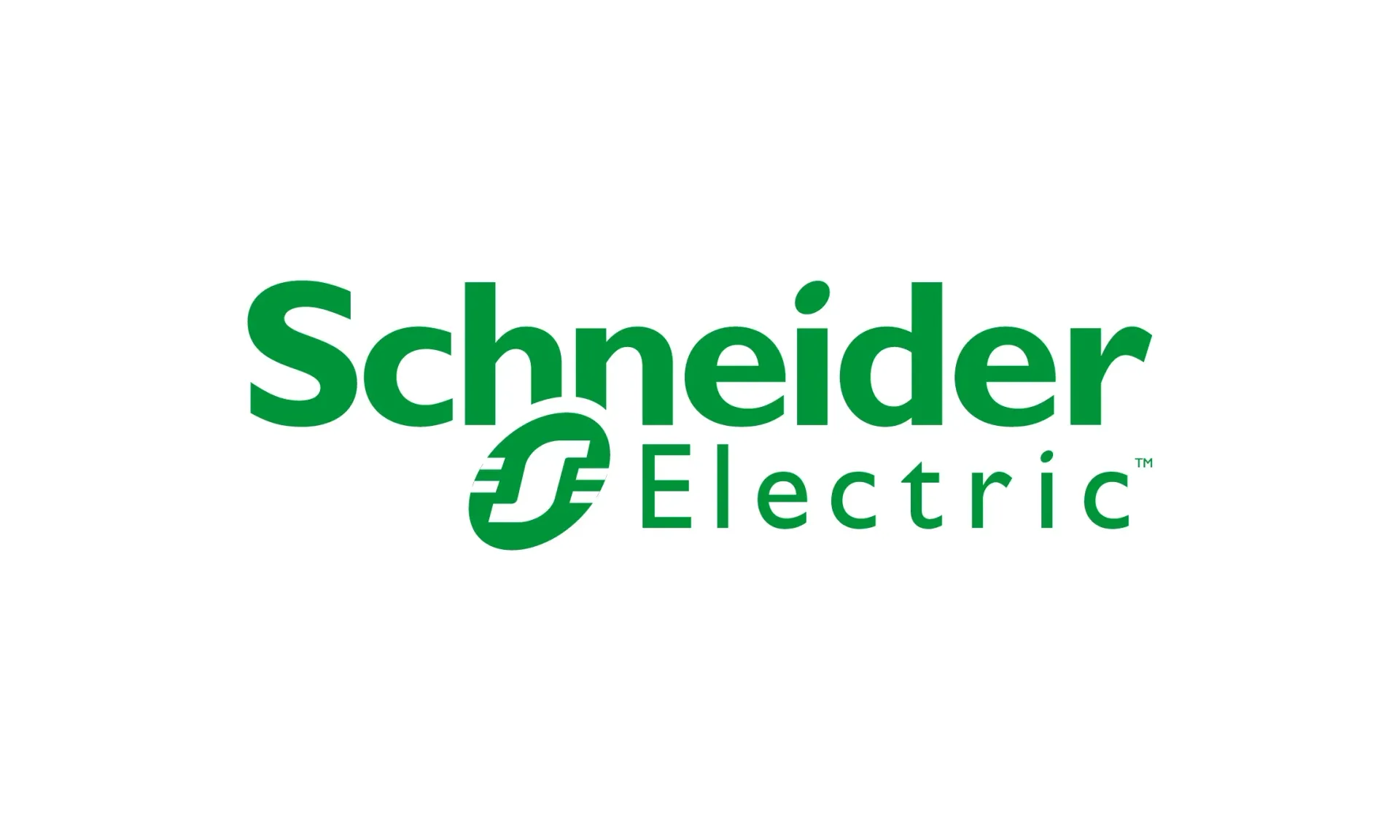 Schneider Electric green logo on a white background