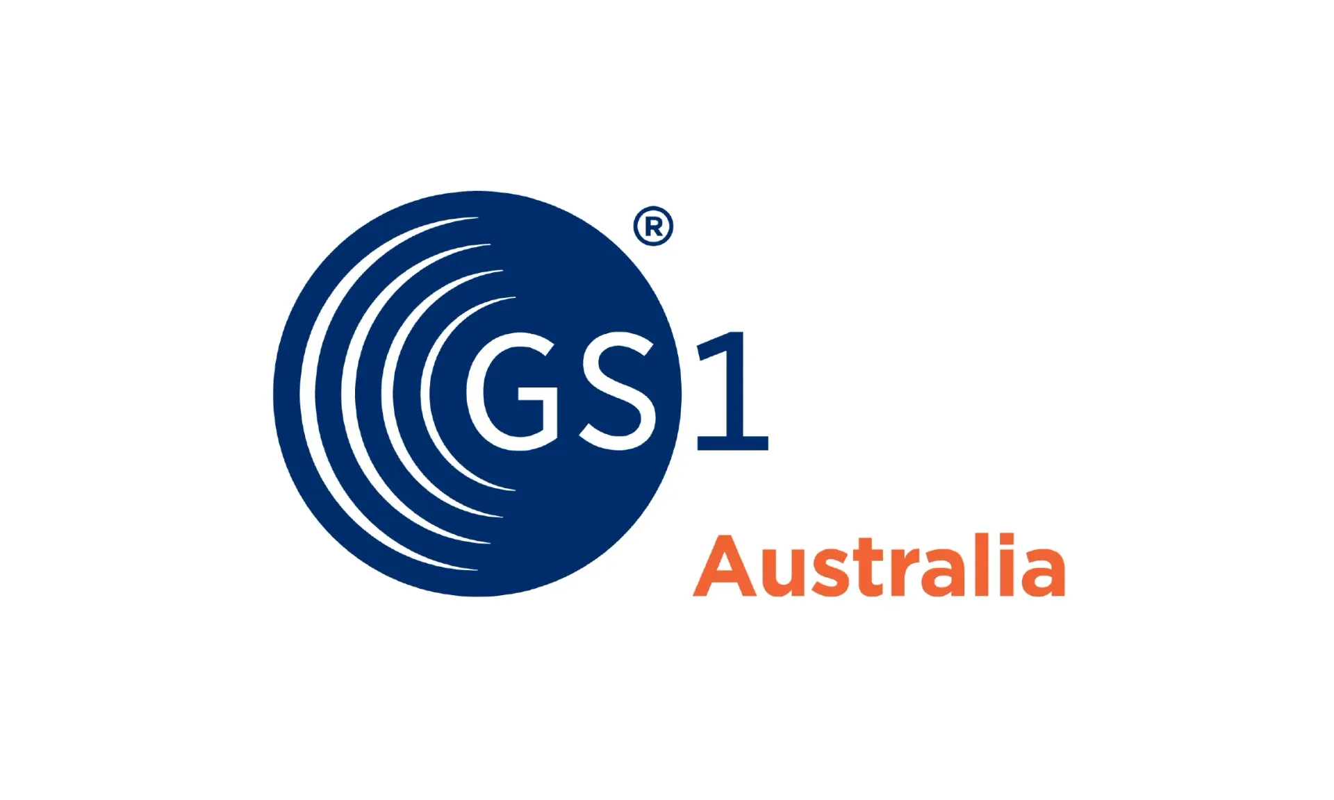 GS1 Australia logo in blue and orange on a white background