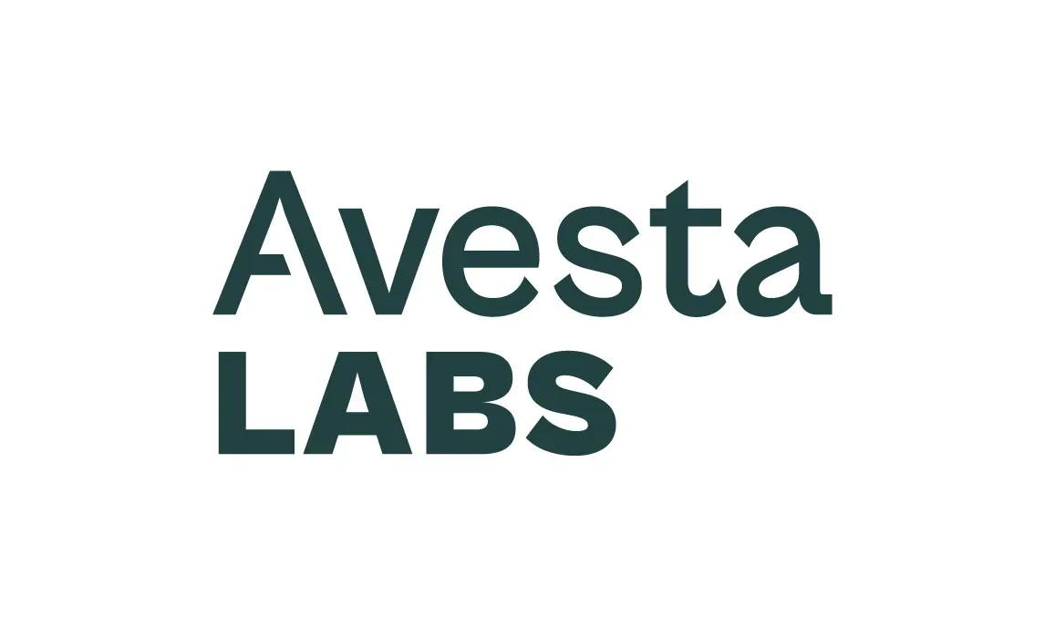 Avesta LABS logo in dark teal text on a white background