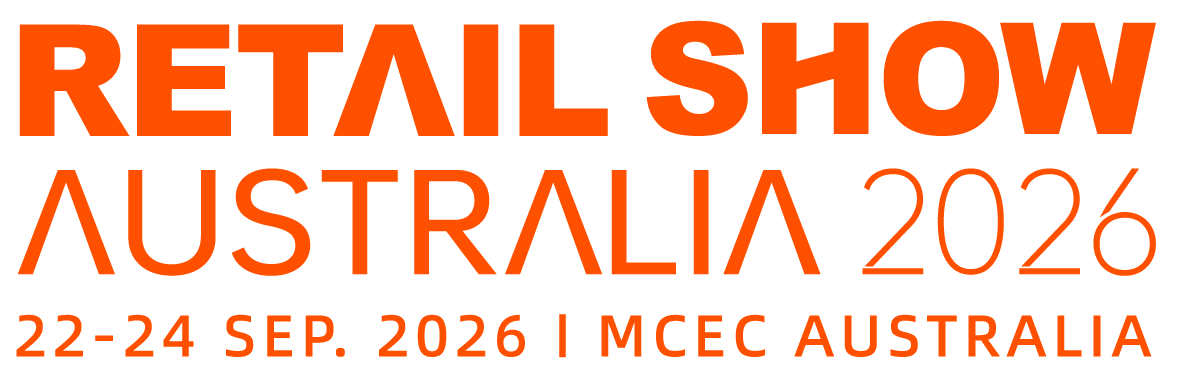 Retail Show Australia 2026 logo with event dates 22–24 Sep. 2026 and MCEC Australia text in orange.
