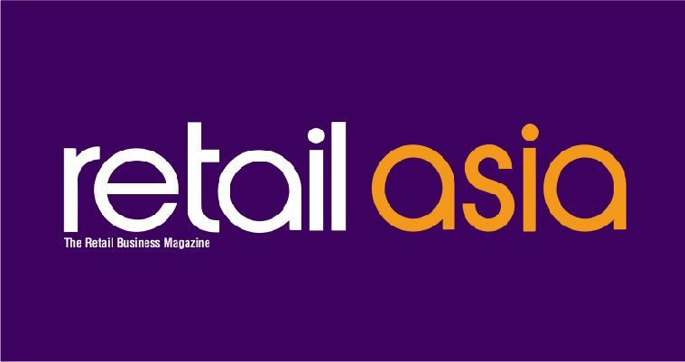 Purple “retail asia” logo with white and orange text on a dark purple background