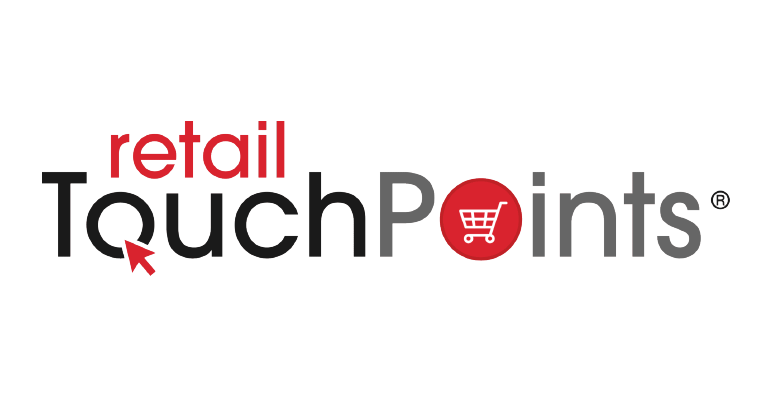 Retail TouchPoints logo with black and red text and a red shopping cart icon