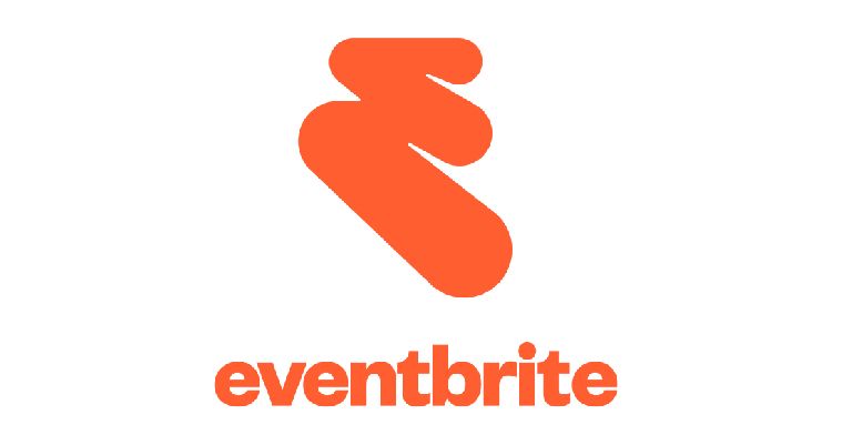 Eventbrite logo with orange stylized “e” icon and wordmark on white background
