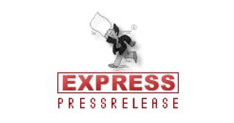 Express Press Release logo with a black figure carrying a megaphone above red text.