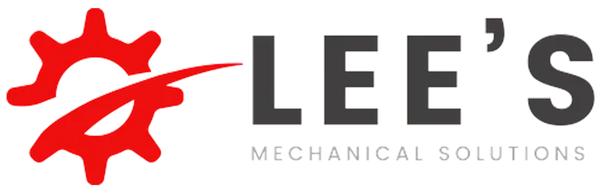 Red gear logo with a swoosh next to &ldquo;LEE&rsquo;S&rdquo; and the words &ldquo;MECHANICAL SOLUTIONS&rdquo;