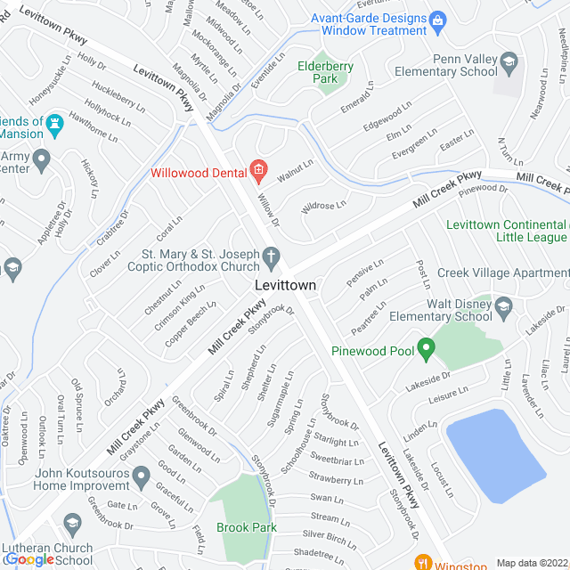 Map of business location