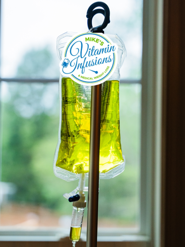 IV bag labeled