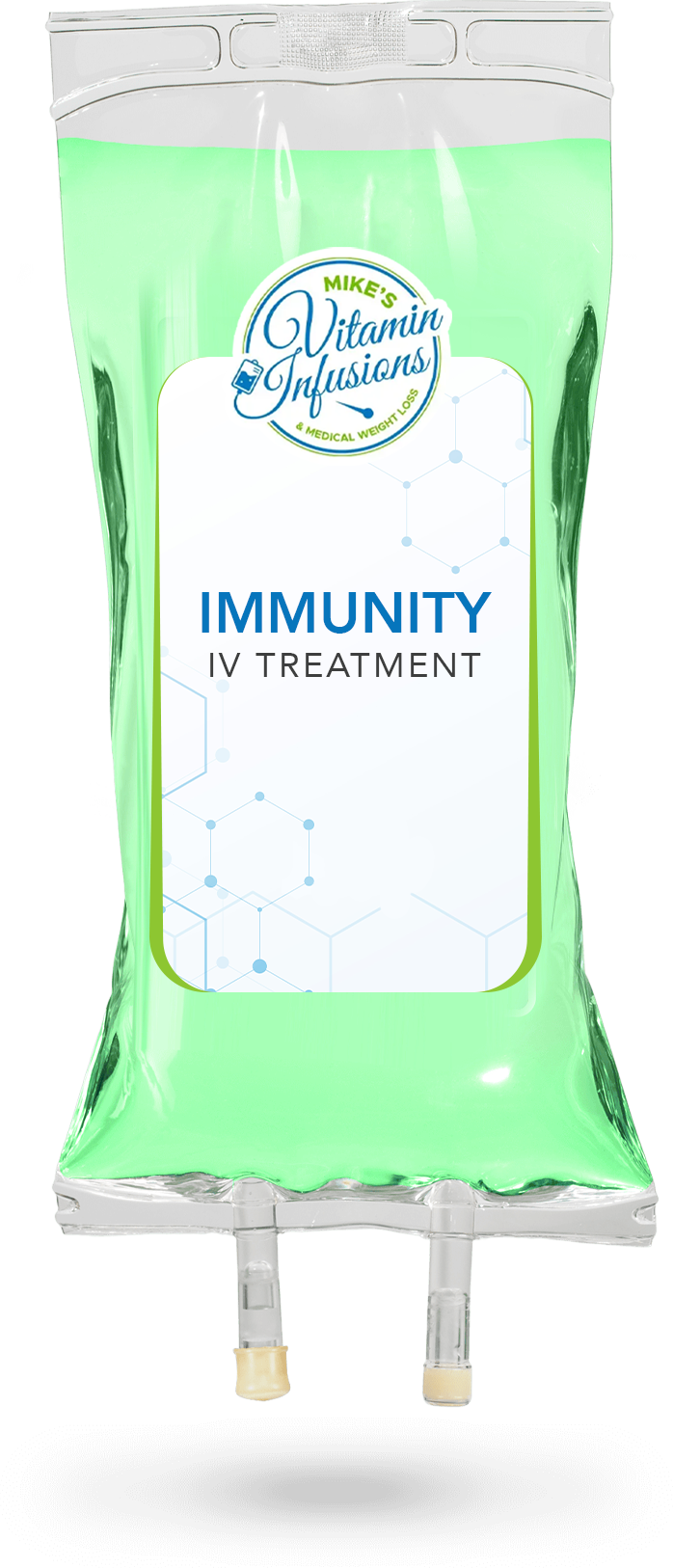 IV bag labeled