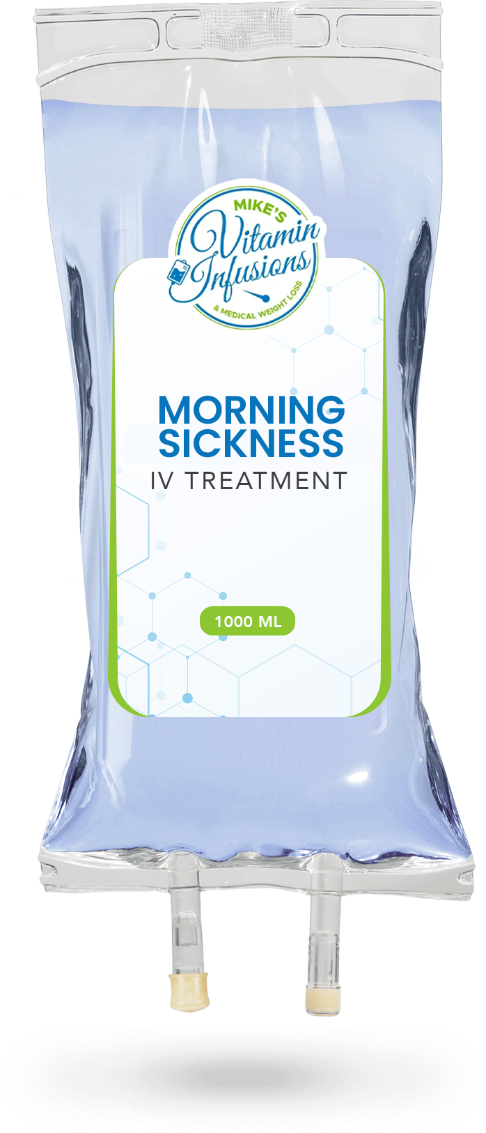 IV bag labeled