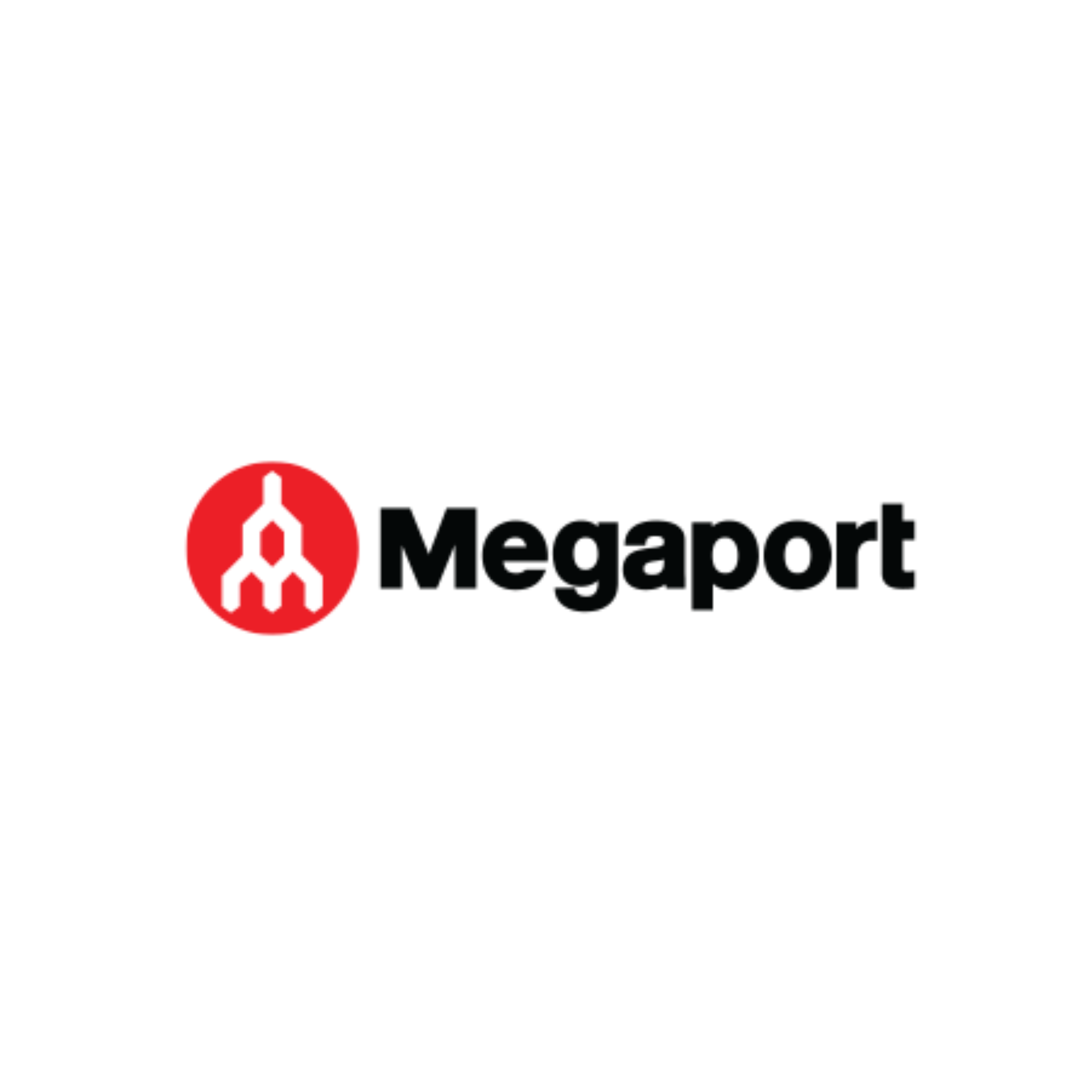 Megaport logo with red circular icon and black wordmark on white background