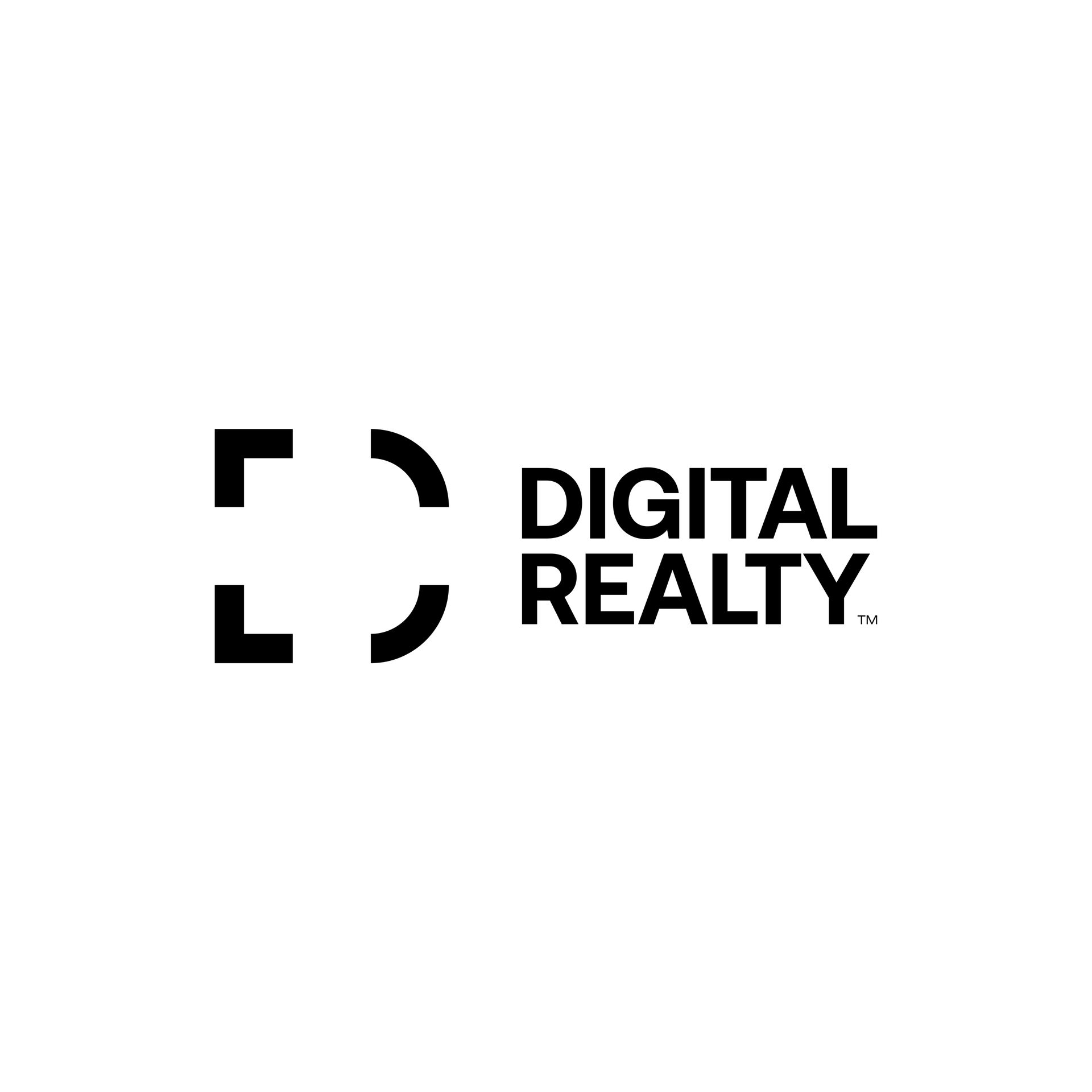 Digital Realty logo in black on a white background