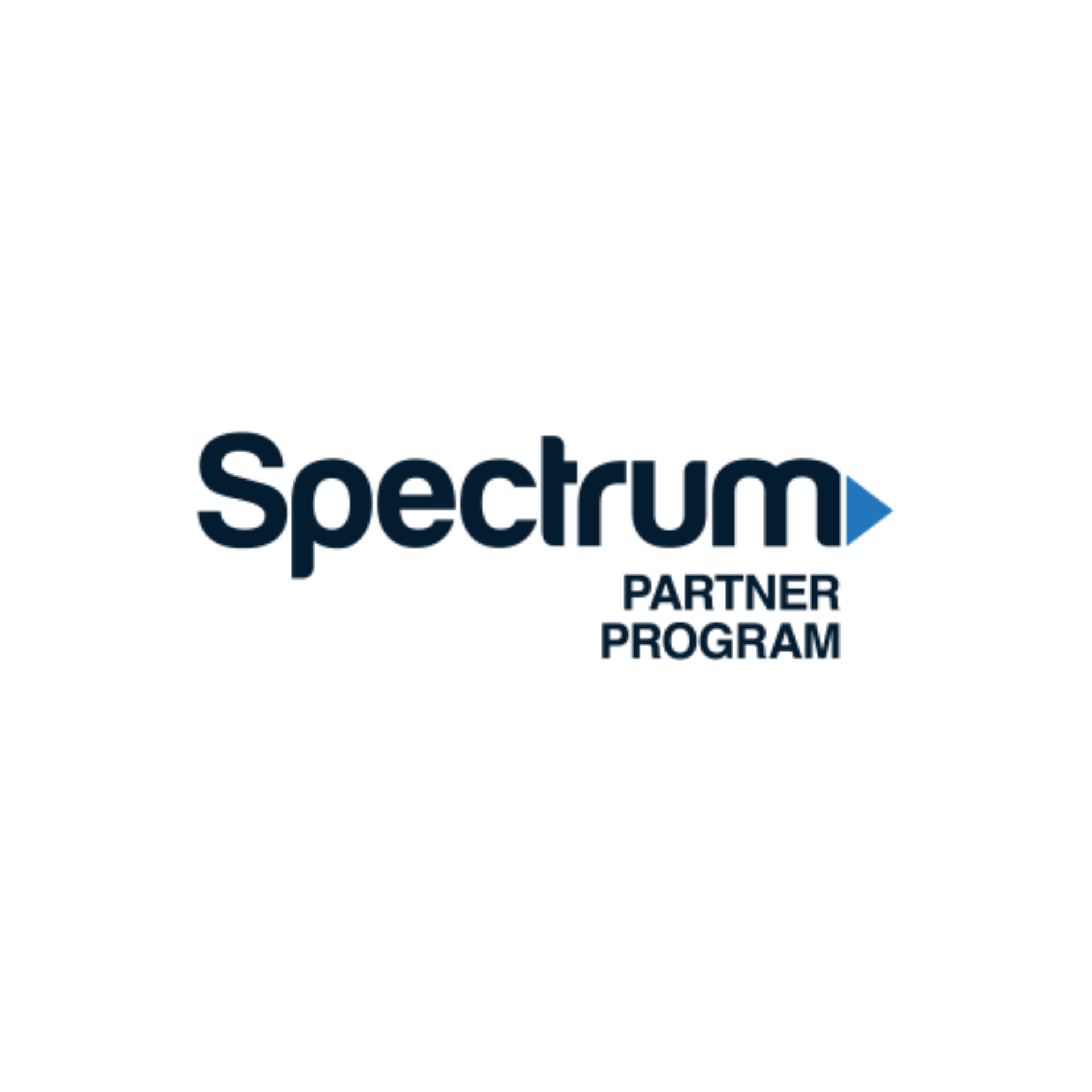 The spectrum partner program logo is on a white background.