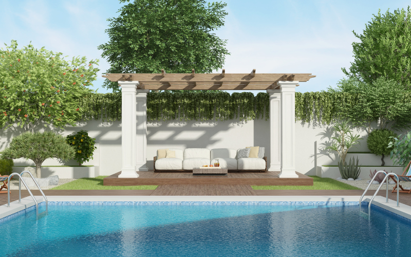 Luxury swimming pool