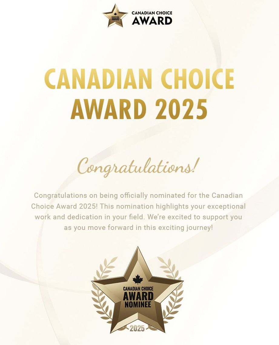 Canadian choice award 2025 congratulations !