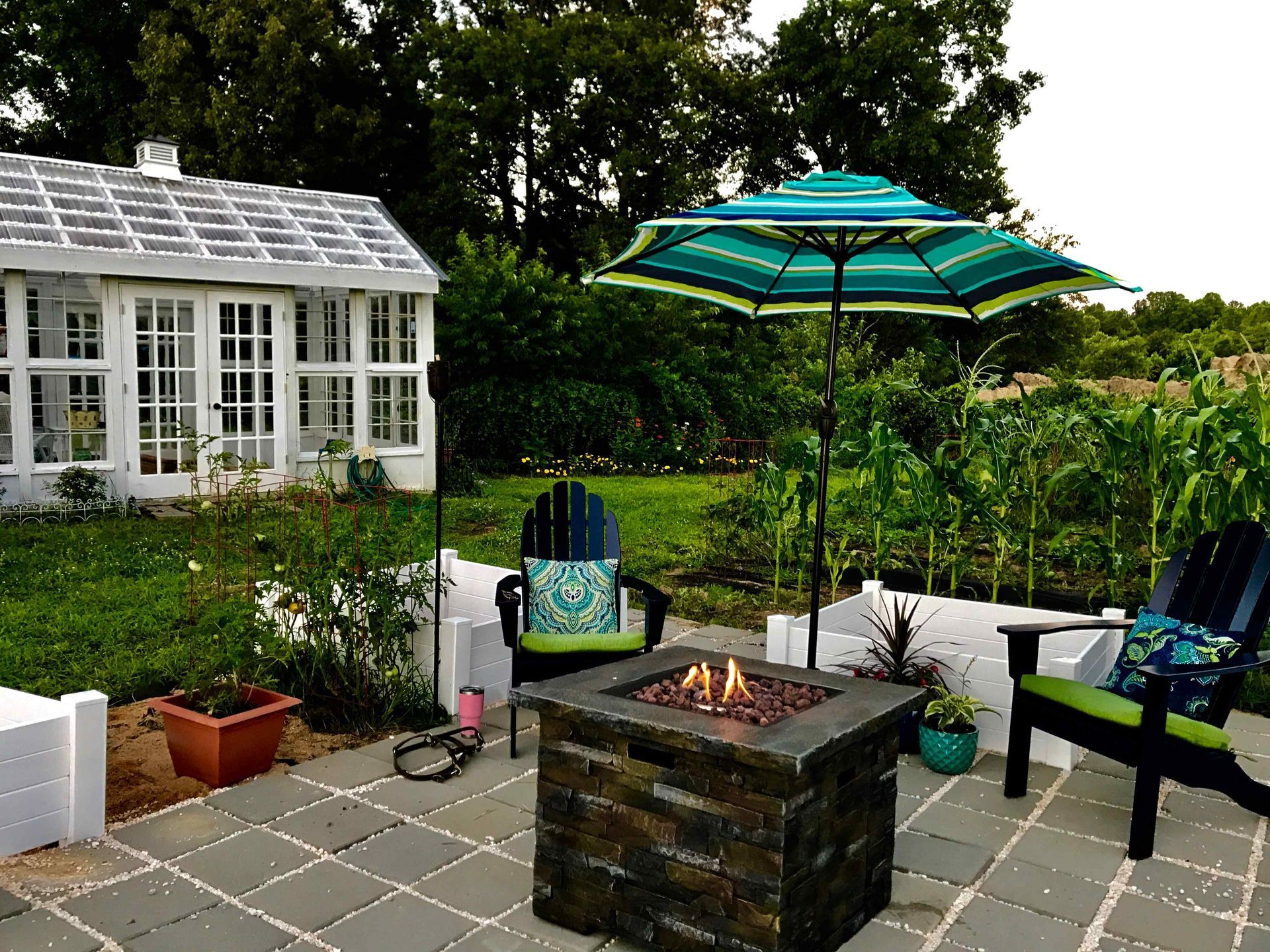 fancy outdoor Gel burning fire pit
