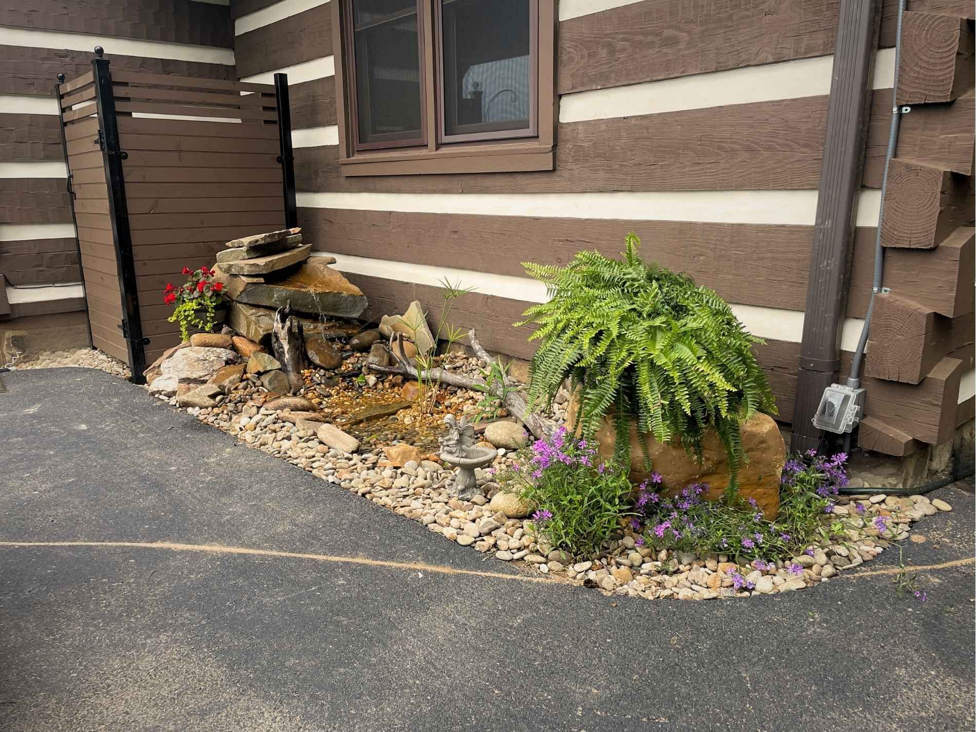 After adding water feature