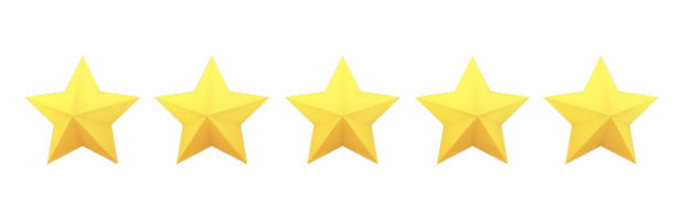 image of five stars representing our five-star work