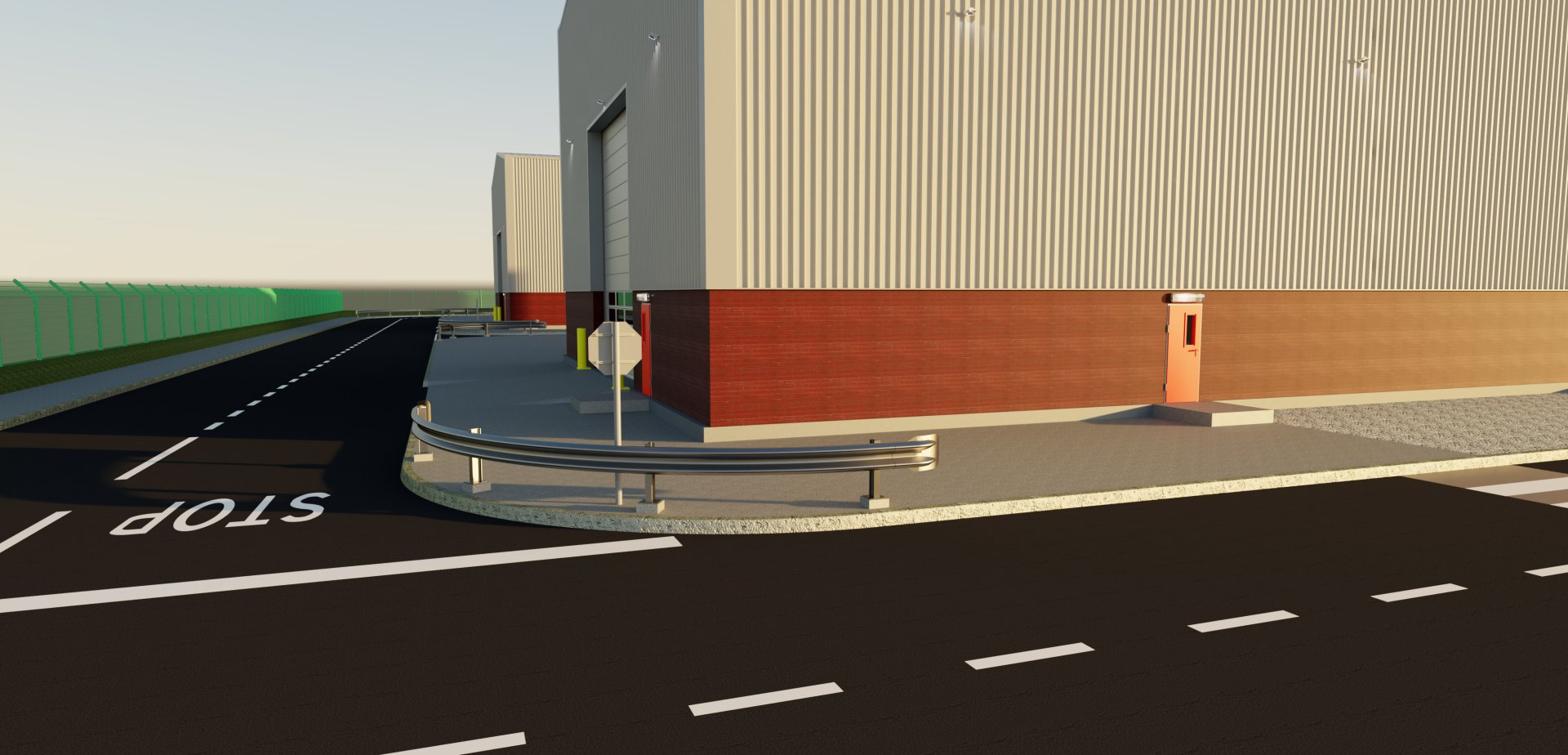 3D render of petrochemical plant