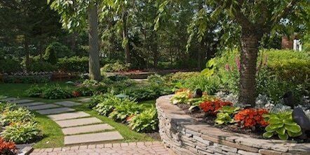 garden walkway installation