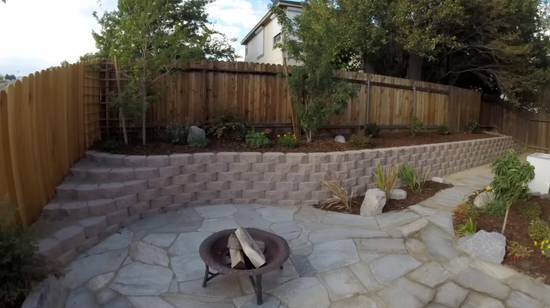 retaining wall construction