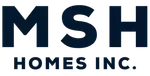 MSH Homes Inc. logo: Dark blue block letters 