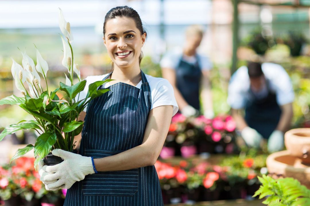 Woman's flower business