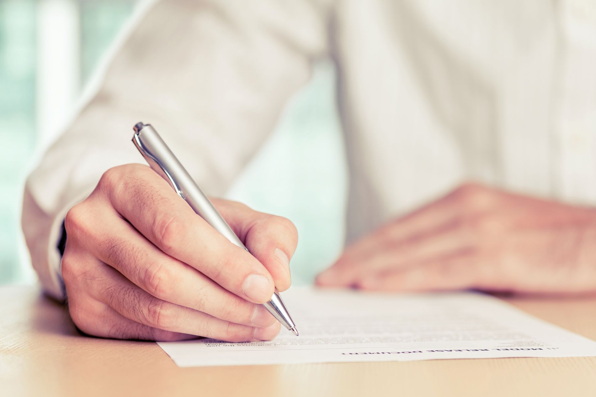 Writing on estate contract