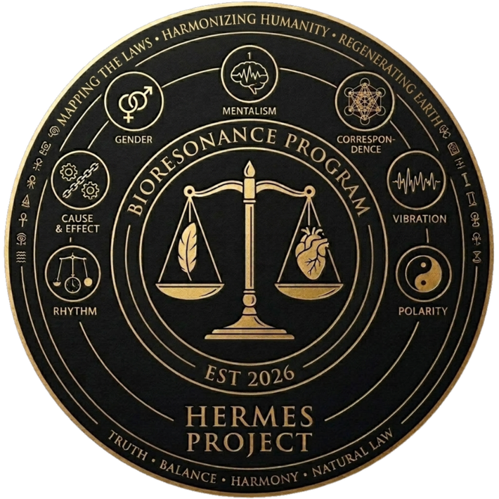 The Hermes Project heraldic crest