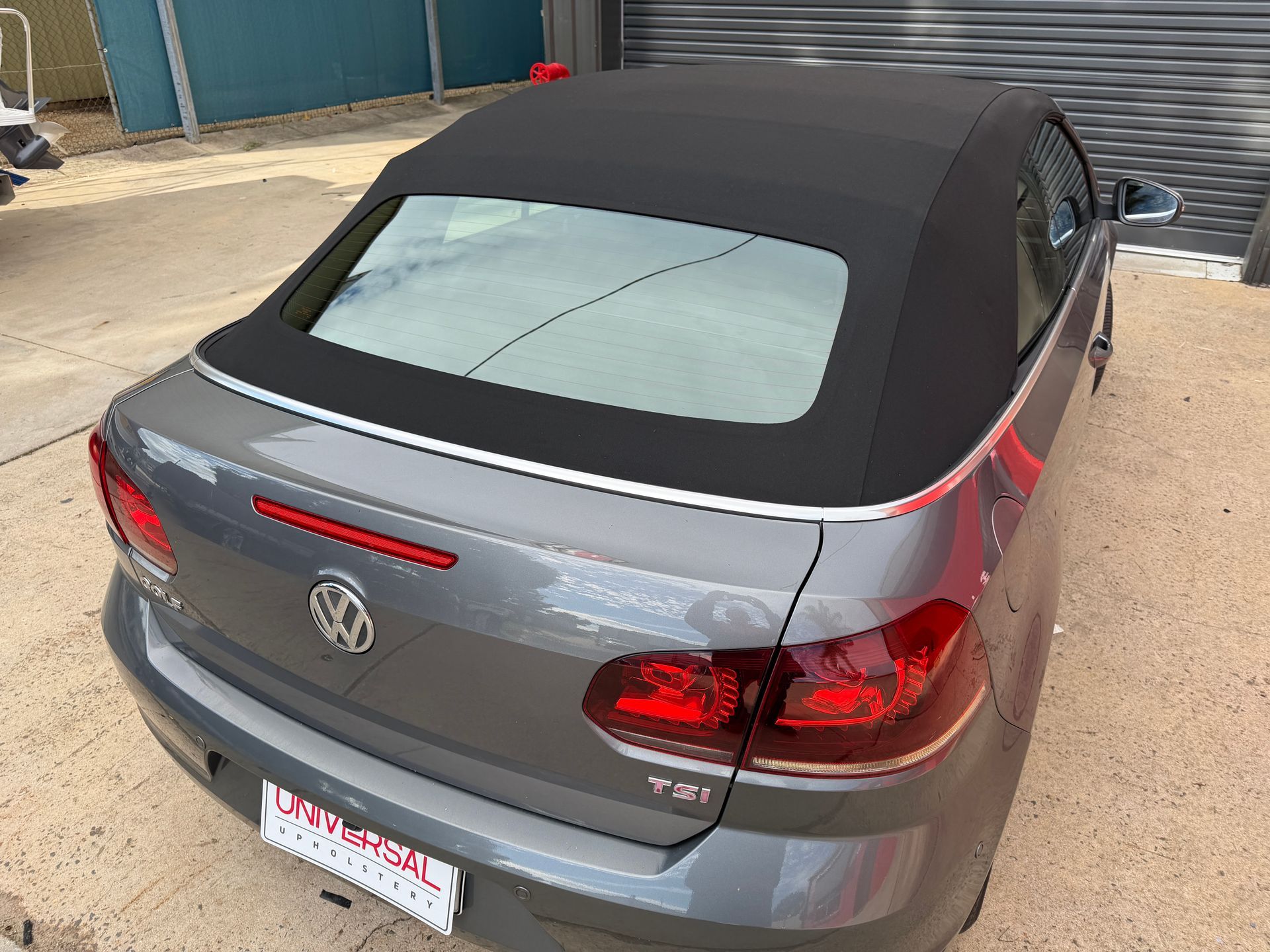 2012 VW Cabrio black canvas soft top