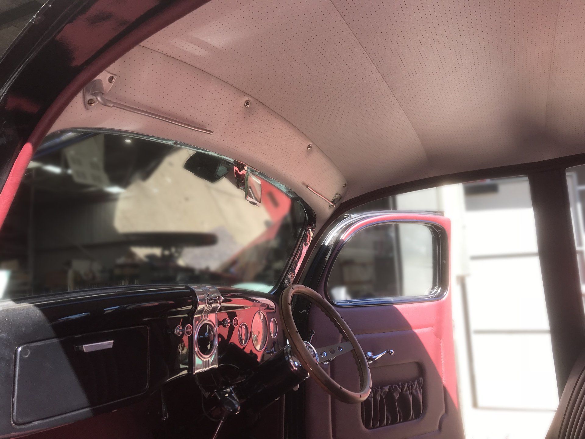 1935 Ford sedan front roof lining