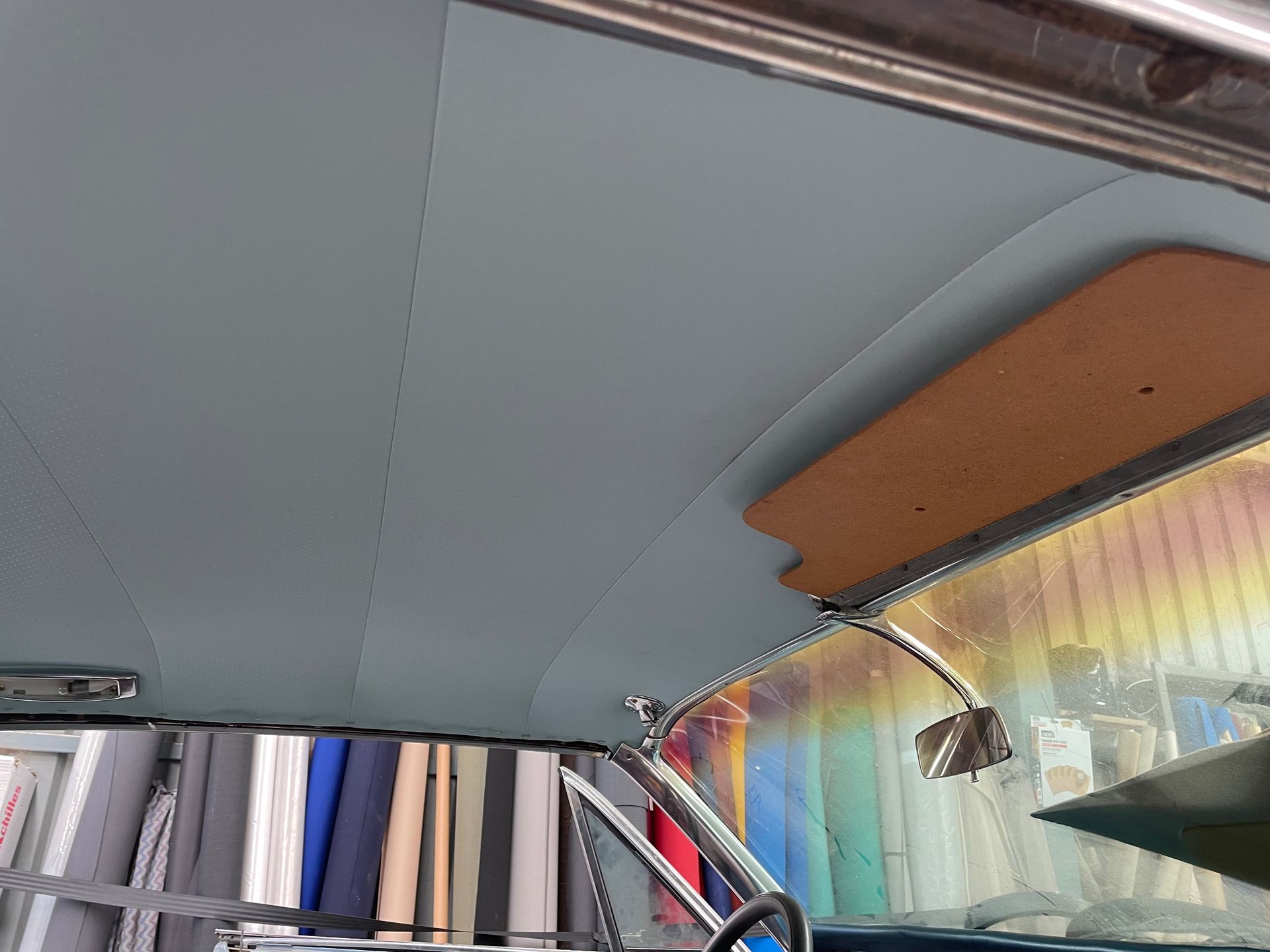 1964 Pontiac Bonneville ribbed vinyl rooflining
