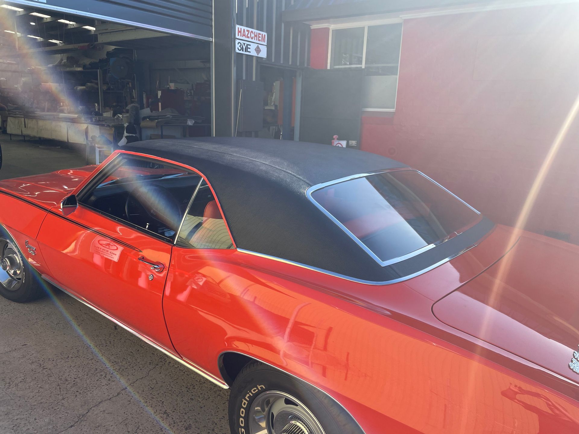 1969 Camaro black vinyl roof