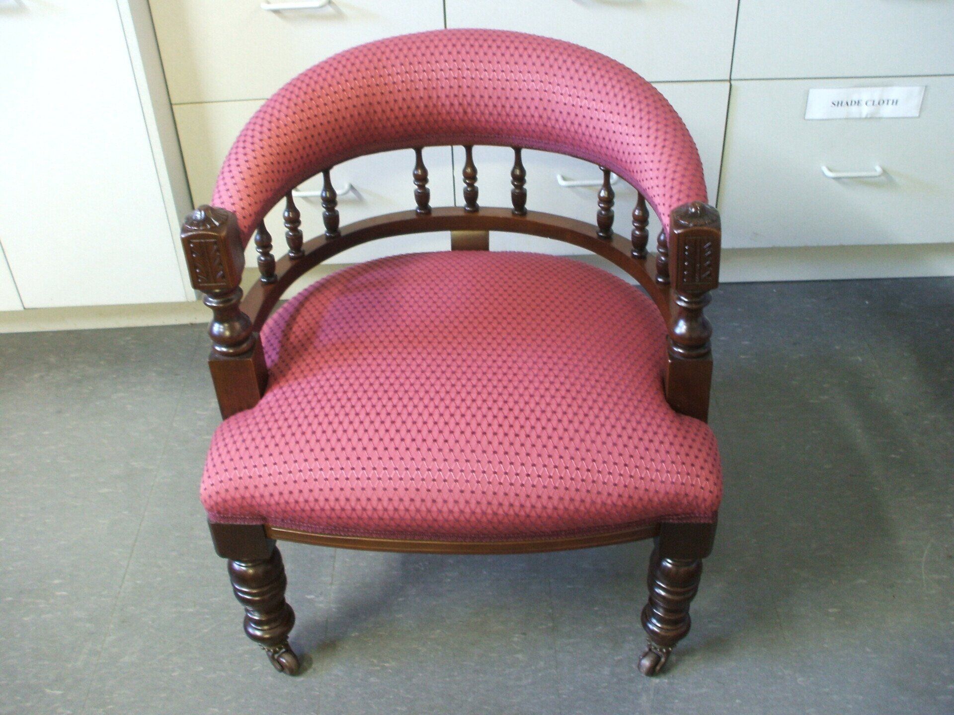 Antique Turned Timber Office Chair