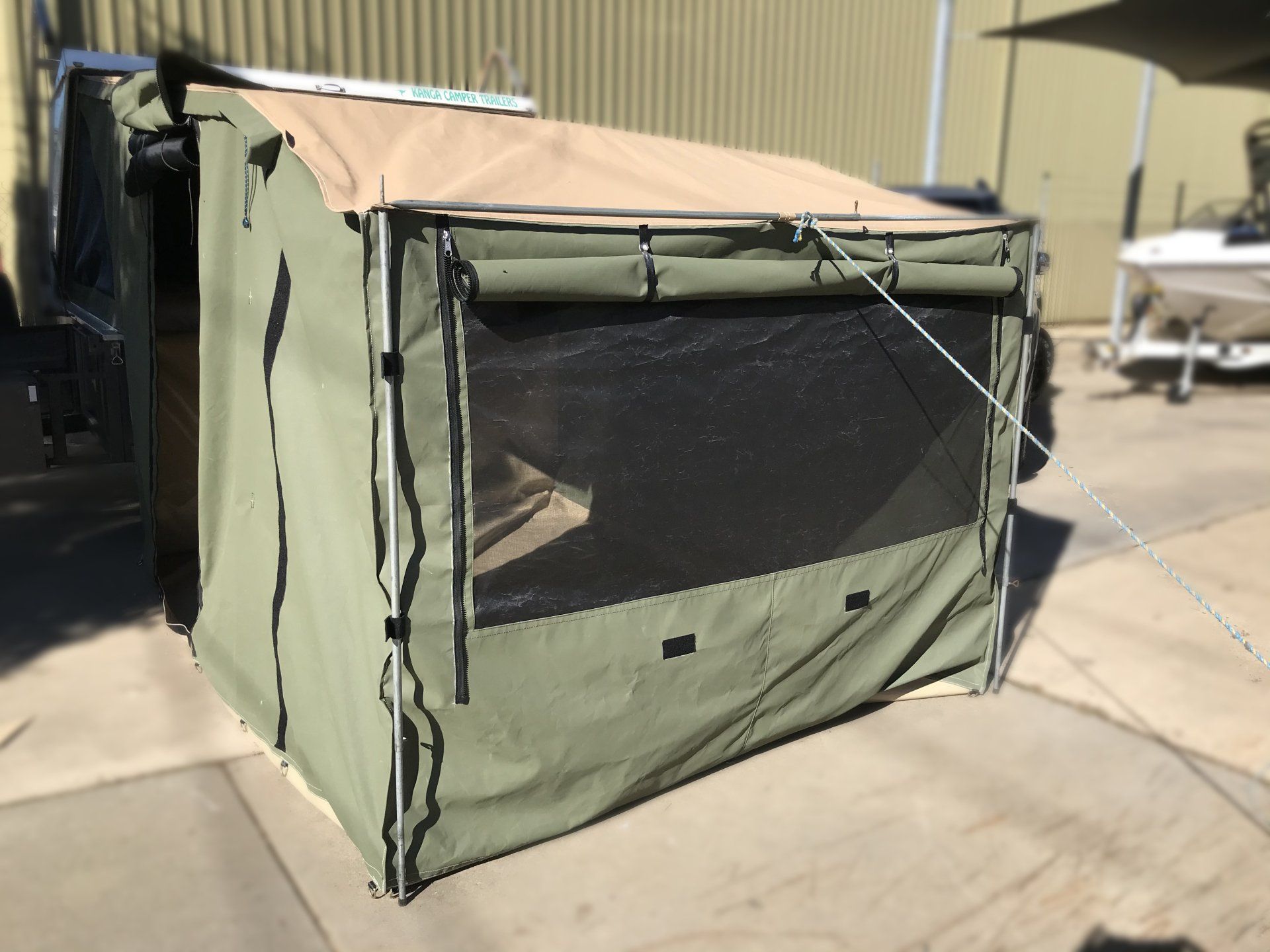 Camper trailer fold out annexe
